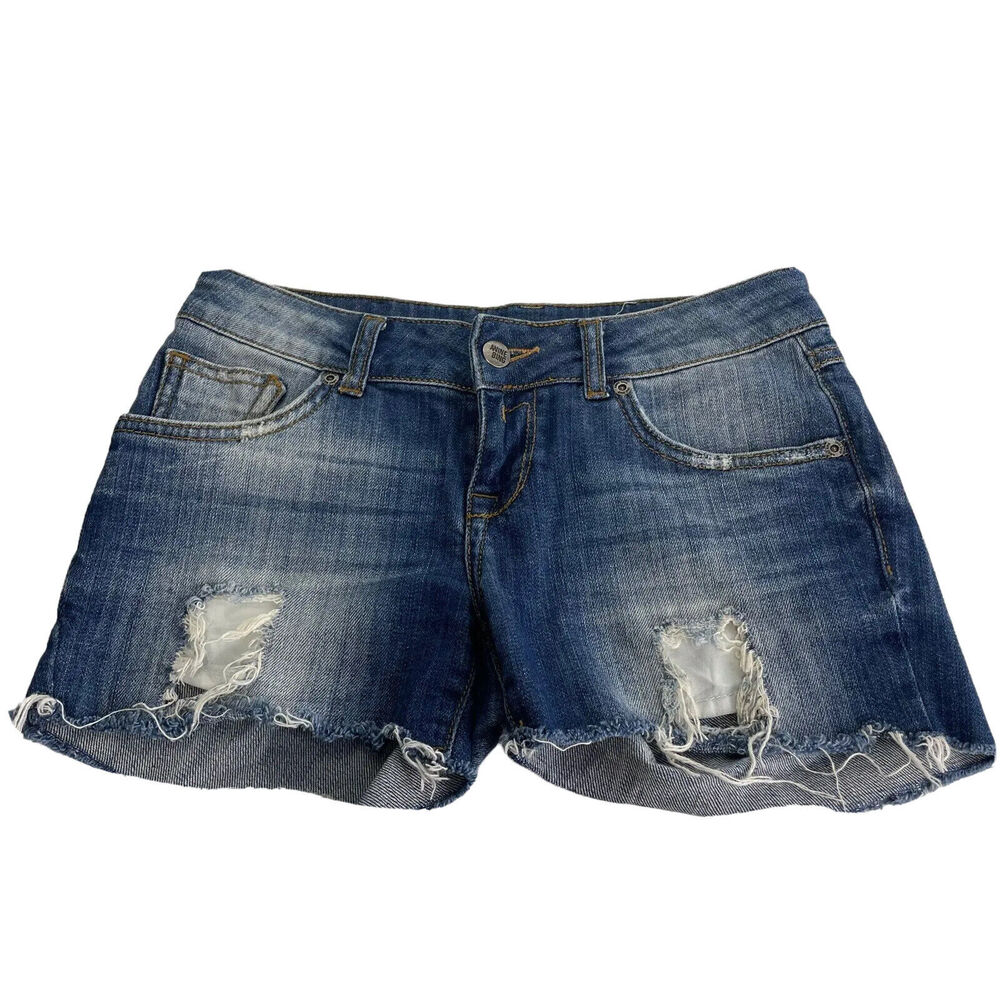 anine bing cutoff distressed Denim Jean Shorts Women’s Size 25